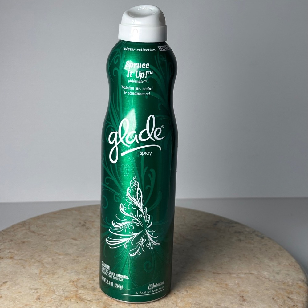 Glade Air Freshener Spray 9.7oz Partial Spruce It Up Winter Balsam Fir